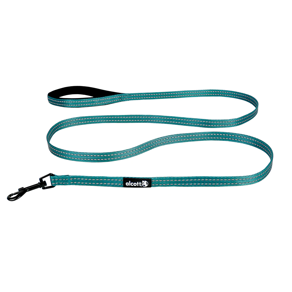 Alcott nylonline med refleks 18 mm./180 cm. Turkis