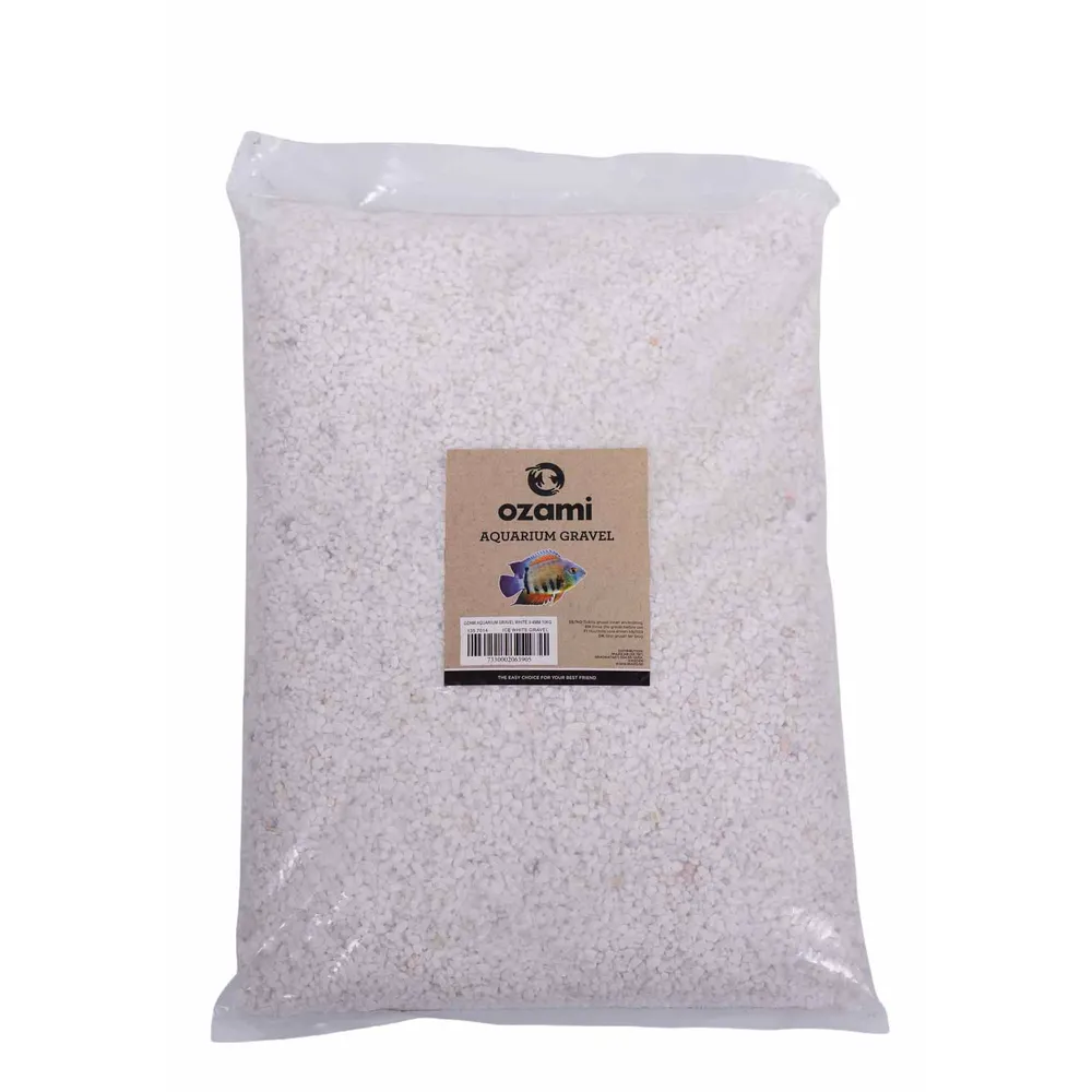 Akvariegrus Gravel White 3-4 mm. 10 kg.