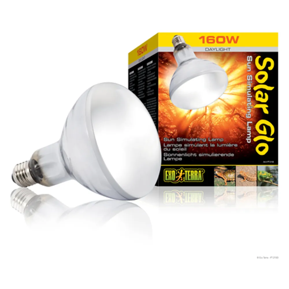 Exoterra Solar Glo 160W UVA/UVB varme & sollys E27.