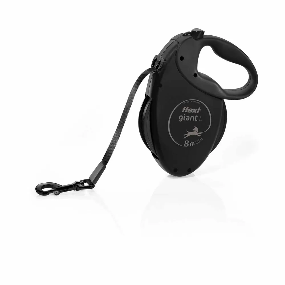 Flexi line giant L Black edition 8M bånd max 50 kg.