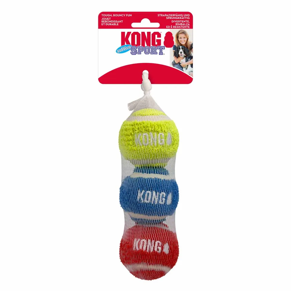 Kong Sport Softies Ball Medium 3 stk. Ø6