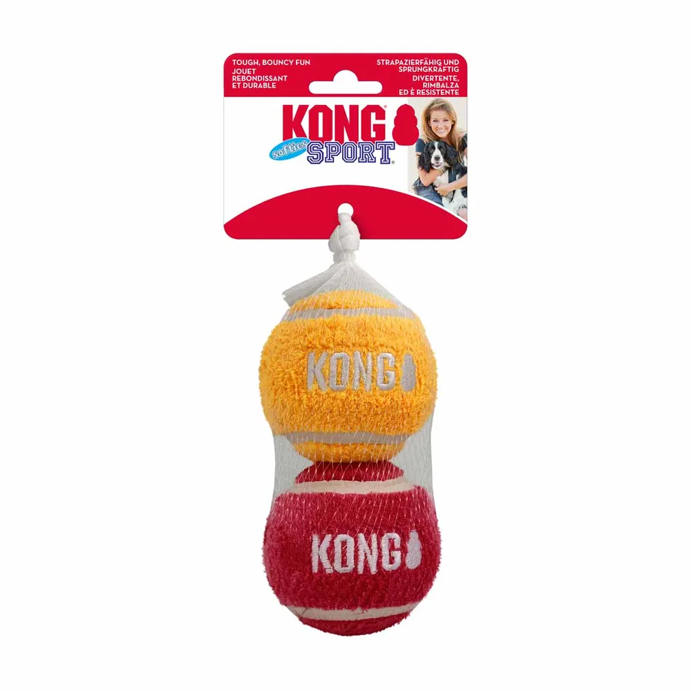 Kong Sport Softies Ball Large 2 stk. Ø7
