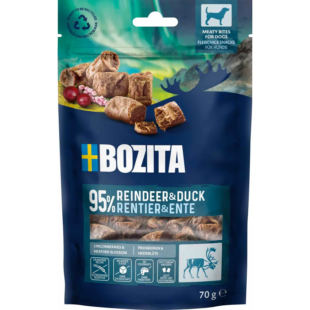 Bozita snacks Meaty Bites Ren & And 70 g.