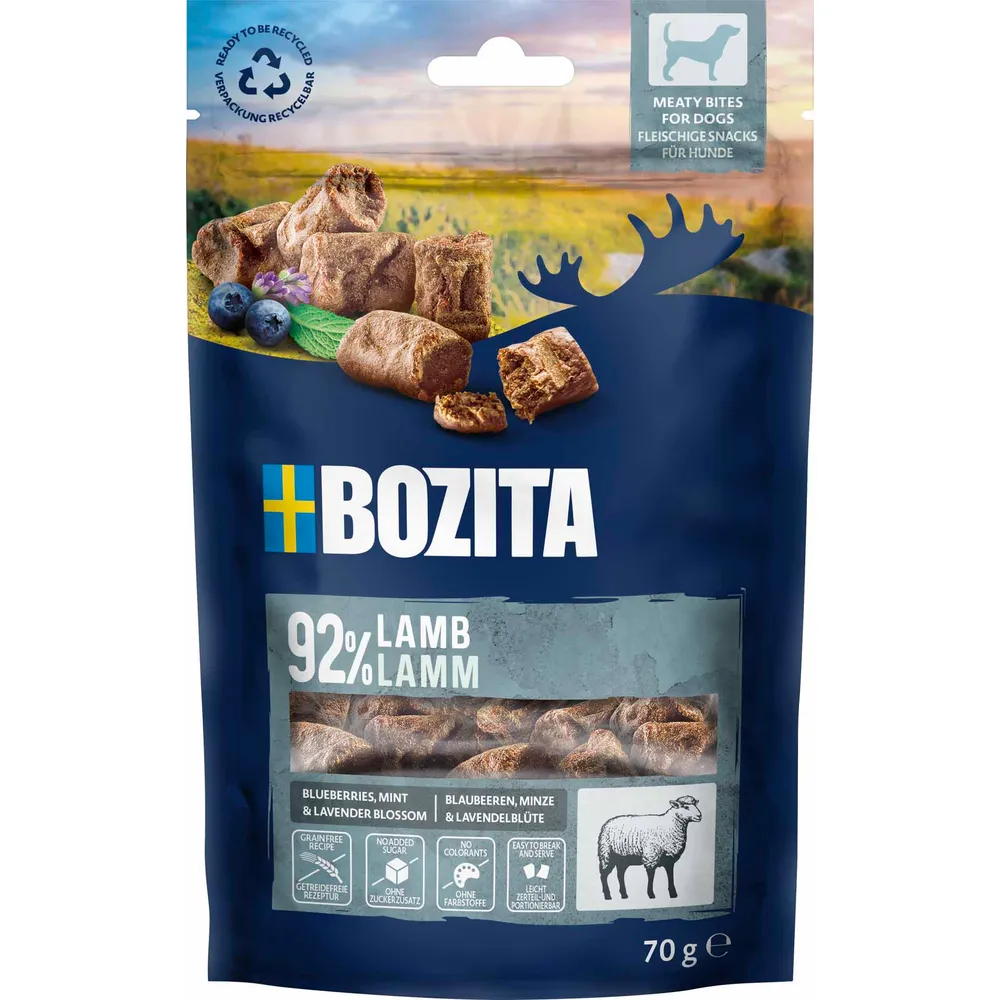 Bozita snacks Meaty Bites Lam 70 g.
