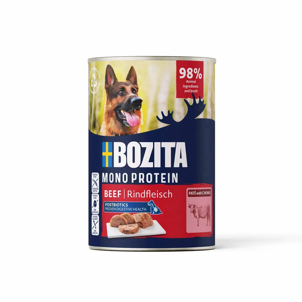 Bozita Dog Pate Beef mono protein 400 g.