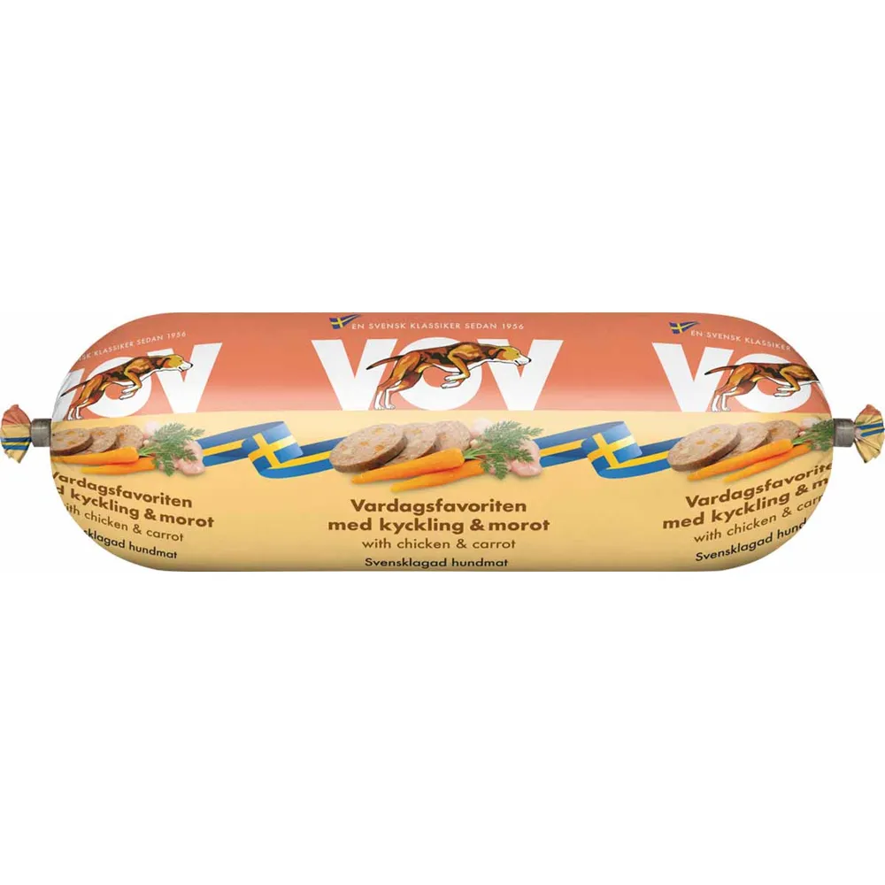 Bozita Vov med kylling og gulerod 550 g.