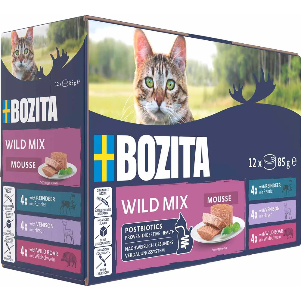 Bozita Mousse Wild mix 12x85 g.