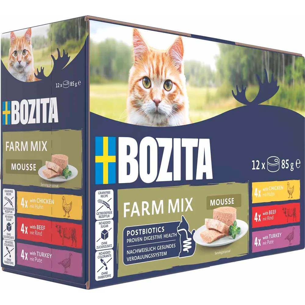 Bozita Mousse Farm mix 12x85 g.