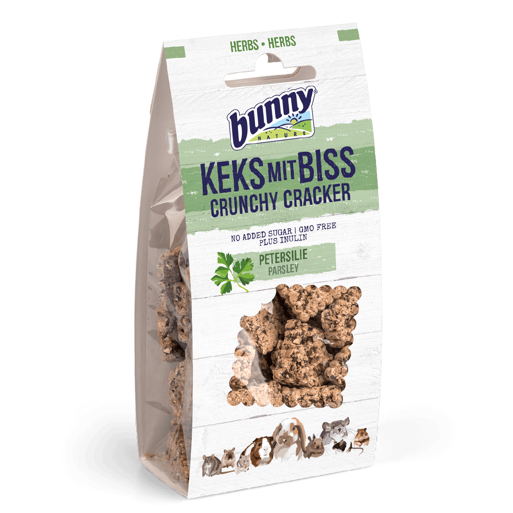 Bunny Nature crunchy cracker med persille 50 g.