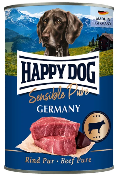 Happy Dog Germany sensible pure vådfoder med okse 400 g.