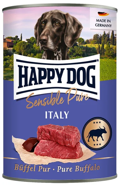 Happy Dog Italy sensible pure vådfoder med Bøffel 400 g.