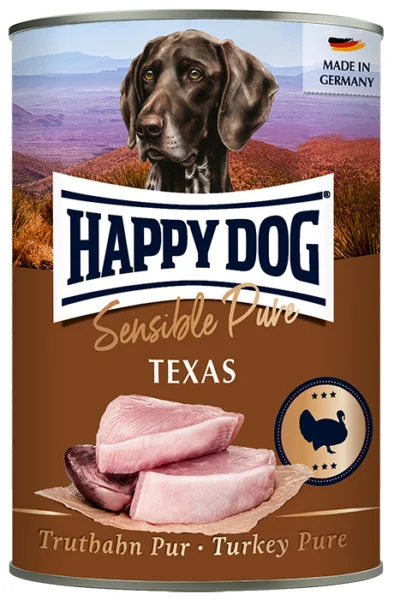Happy Dog Texas sensible pure vådfoder med Kalkun 400 g.