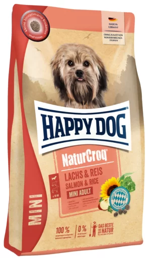 Happy Dog NaturCroq Mini Laks & Ris