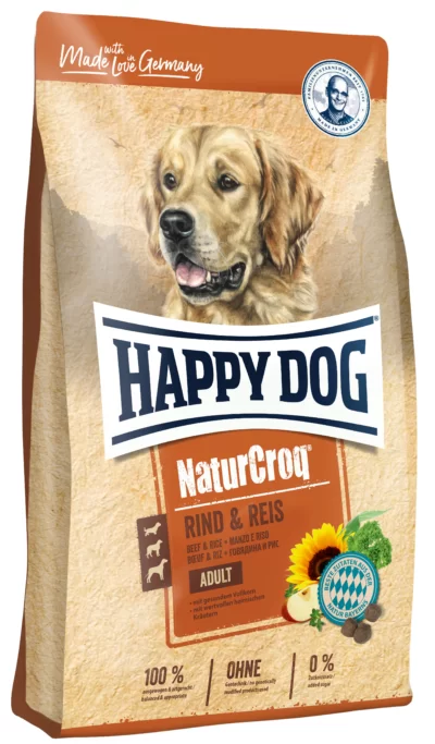 Happy Dog NaturCroq oksekød & ris