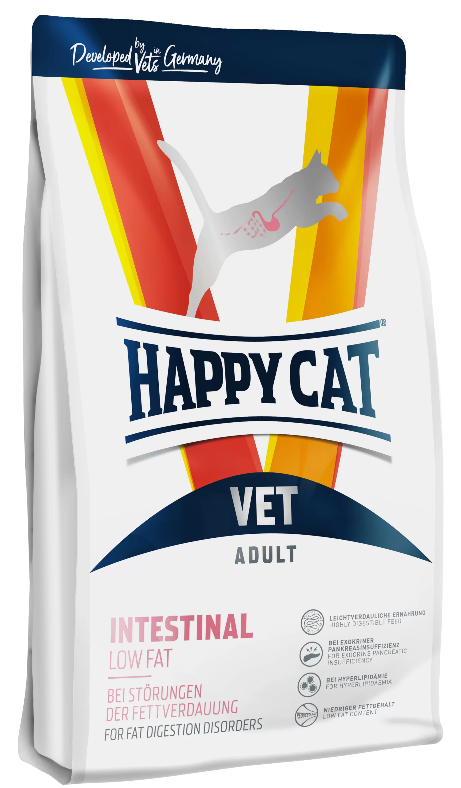 Happy Cat Vet Intestinal Low Fat tørfoder – Fordøjelsesproblemer