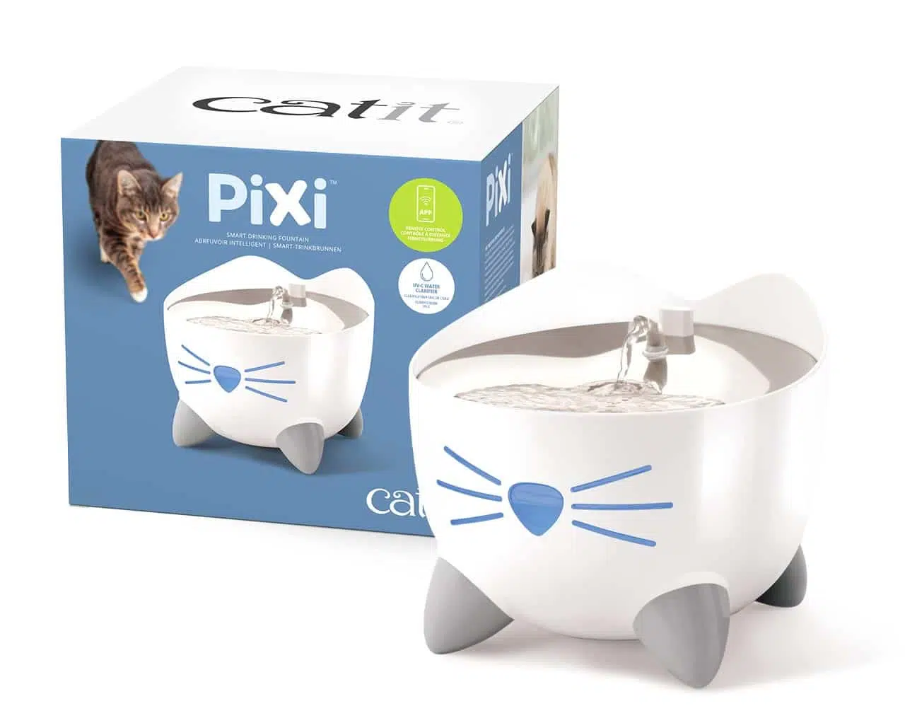 Catit pixi smart fountain.