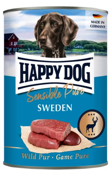 Happy Dog Sweden sensible pure vådfoder med Vildt 400 g.