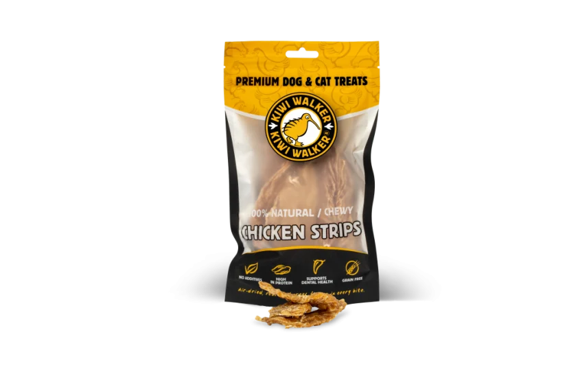 Kiwi Walker Air dried Chicken Strips 100 g.
