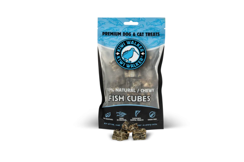 Kiwi Walker Air dried Fish Skin Cubes 100 g.