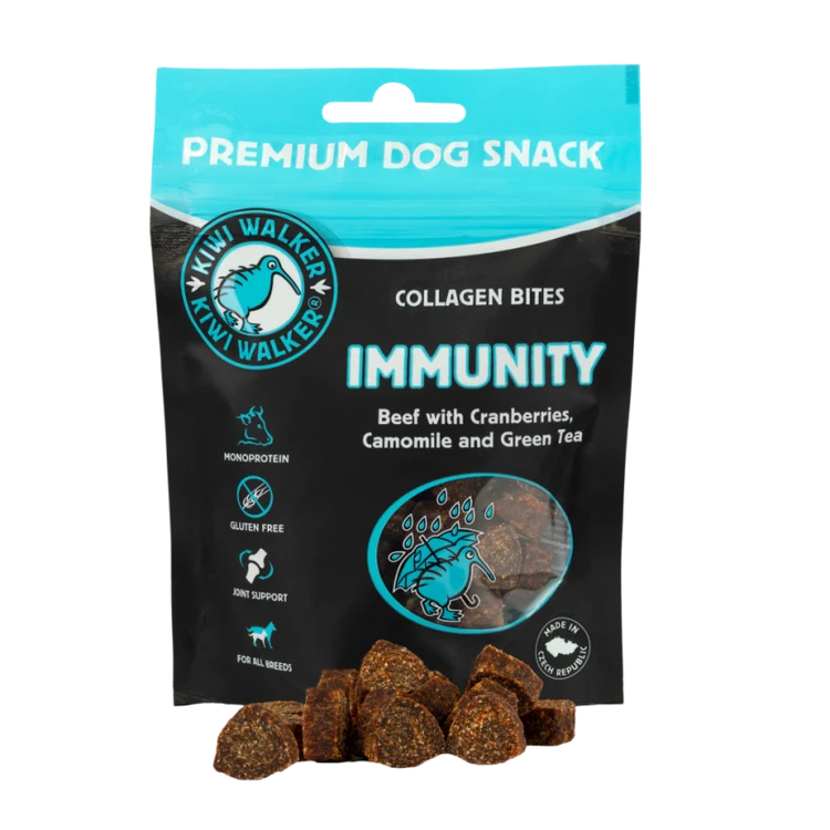 Kiwi Walker Immunity Collagen Bites (Okse med Tranebær